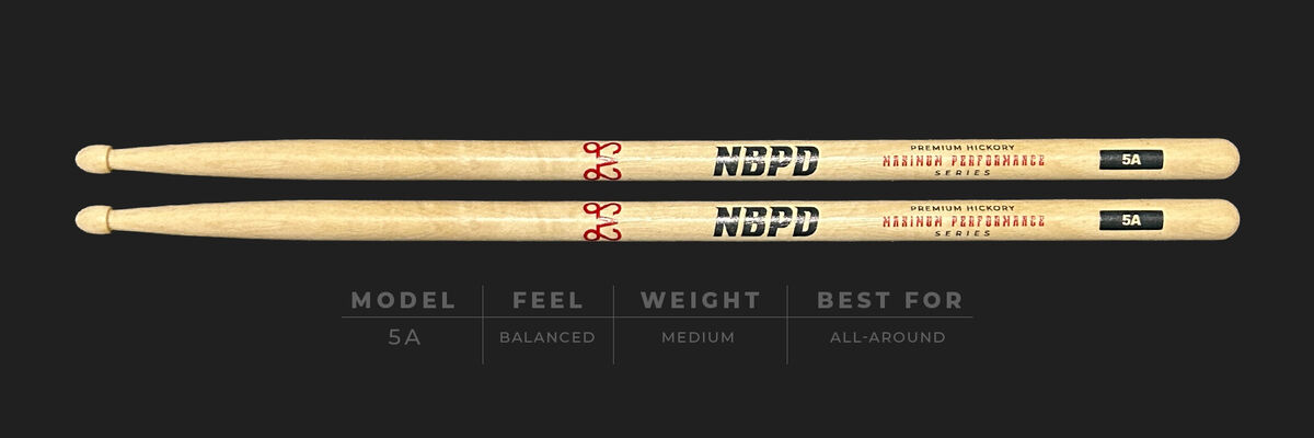 5A — NBPD premium maple drumstick for all-around playing